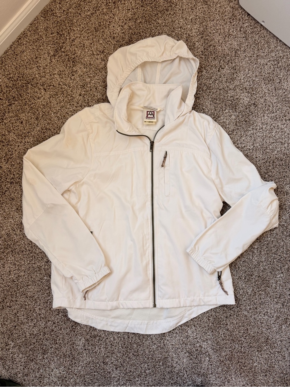 Avalanche Cream Hooded Lightweight Jacket